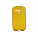 Coque pour Samsung Galaxy S3 Mini/ I8190 en silicone glossy jaune + film protection écran offert