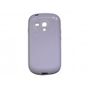 Coque pour Samsung Galaxy S3 Mini/ I8190 en silicone glossy blanche + film protection écran offert