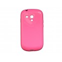 Coque pour Samsung Galaxy S3 Mini/ I8190 en silicone glossy rose + film protection écran offert