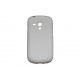 Coque pour Samsung Galaxy S3 Mini/ I8190 en silicone antidérapante blanche + film protection écran offert