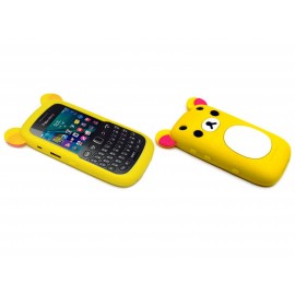 Coque pour Blackberry Curve 9320 silicone koala jaune + film protection écran offert