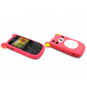 Coque silicone pour Blackberry 8520 curve koala rose fuschia + film protection ecran offert