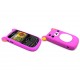 Coque silicone pour Blackberry 8520 curve koala rose mauve + film protection ecran offert