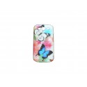 Coque pour Samsung I9300 Galaxy S3 papillons effet gouttes d'eau + film protection écran offert