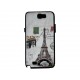 Coque pour Samsung Galaxy Note 2/N7100 Paris La Tour Eiffel en noir et blanc + film protection écran offert