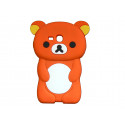 Coque silicone pour Samsung Galaxy S3 Mini/ I8190 ourson orange + film protection écran offert