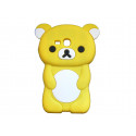 Coque silicone pour Samsung Galaxy S3 Mini/ I8190 ourson jaune + film protection écran offert