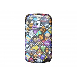 Coque pour Samsung Galaxy S3 Mini/ I8190 personnages multicolores + film protection écran offert