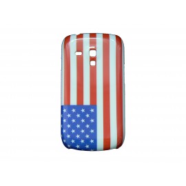 Coque pour Samsung Galaxy S3 Mini/ I8190 drapeau USA/Etats-Unis + film protection écran offert