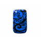 Coque pour Blackberry 8520 bicolore noire et bleue + film protection écran offert