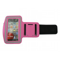 Brassard rose bonbon pour Iphone 3G - Iphone 4 - Ipod Touch 4 pourtour phosphorescent