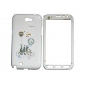 Coque semi-intégrale pour Samsung Galaxy Note 2/N7100 vélo tandem + film protection écran offert