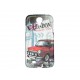 Coque  pour Samsung Galaxy S4 / I9500 Mini Cooper rouge + film protection écran offert