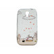 Coque  pour Samsung Galaxy S4 / I9500 silicone chien foulard rose + film protection écran offert