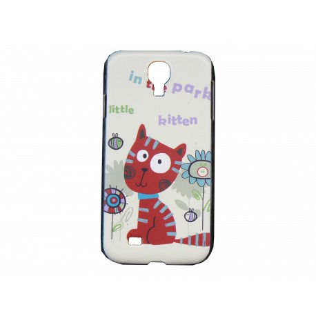 Coque  pour Samsung Galaxy S4 / I9500 chien assis + film protection écran offert