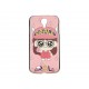 Coque  pour Samsung Galaxy S4 / I9500 petite fille lunette + film protection écran offert