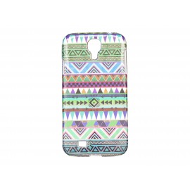 Coque  pour Samsung Galaxy S4 / I9500 Maya bleue turquoise + film protection écran offert