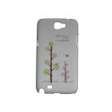 Coque pour Samsung Galaxy Note 2/N7100 blanche arbres  + film protection écran offert