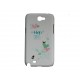 Coque pour Samsung Galaxy Note 2/N7100 chat noir curs verts  + film protection écran offert