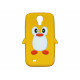 Coque silicone pour Samsung Galaxy S4 / I9500 pingouin jaune + film protection écran offert