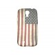 Coque silicone pour Samsung Galaxy S4 / I9500 USA/Etats-Unis vintage+ film protection écran offert