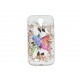 Coque silicone pour Samsung Galaxy S4 / I9500 papillon multicolore + film protection écran offert