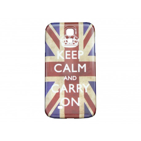 Coque pour Samsung Galaxy S4 / I9500 UK/Angleterre  "Keep Calm" + film protection écran offert