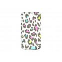 Coque silicone pour Samsung Galaxy S4 / I9500 léopard multicolore + film protection écran offert