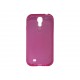 Coque silicone pour Samsung Galaxy S4 / I9500 transparente rose + film protection écran offert