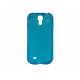 Coque silicone pour Samsung Galaxy S4 / I9500 transparente bleue + film protection écran offert