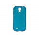 Coque silicone pour Samsung Galaxy S4 / I9500 transparente bleue + film protection écran offert