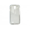 Coque silicone pour Samsung Galaxy S4 / I9500 transparente cristal + film protection écran offert