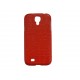 Coque pour Samsung Galaxy S4 / I9500 simili-cuir crocodile rouge + film protection écran offert