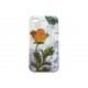 Coque pour Iphone 4 mate fleur jaune + film protection écran offert