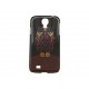 Coque pour Samsung Galaxy S4 / I9500 noire hibou + film protection écran offert