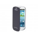 Pochette Etui à rabat origine Samsung Galaxy S3 mini / I8190 bleu nuit  + film protectin écran