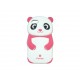 Coque silicone pour Iphone 5 panda rose + film protection écran offert