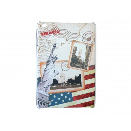 Coque pour Ipad Mini drapeau Etats-Unis/USA  statue de la liberté + film protection écran offert