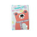 Coque pour Ipad Mini ourson écharpe violette + film protection écran offert