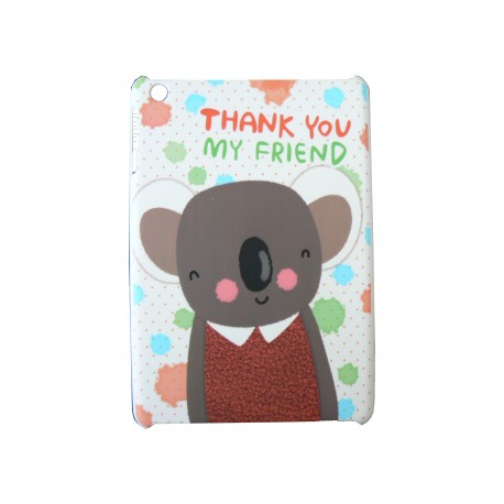 Coque pour Ipad Mini koala gris + film protection écran offert