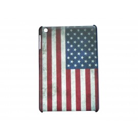 Coque pour Ipad Mini drapeau Etats-Unis/USA vintage+ film protection écran offert