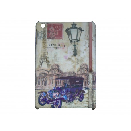 Coque pour Ipad Mini Carte postale Tour eiffel + film protection écran offert