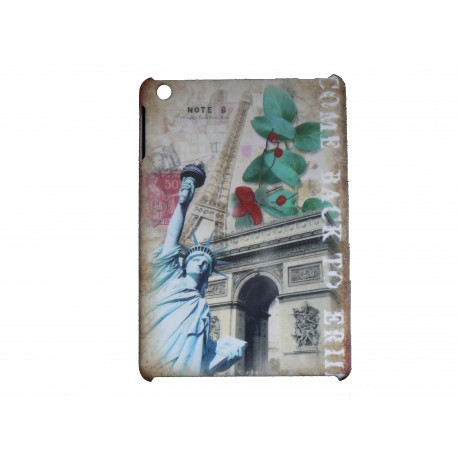 Coque pour Ipad Mini Paris New-York + film protection écran offert