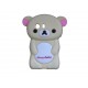 Coque silicone pour Samsung Galaxy Y/S5360 ourson beige + film protection écran offert