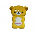 Coque silicone pour Samsung Galaxy Y/S5360 ourson jaune + film protection écran offert
