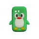 Coque silicone pour Samsung Galaxy Y/S5360 pingouin vert + film protection écran offert