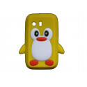 Coque silicone pour Samsung Galaxy Y/S5360 pingouin jaune + film protection écran offert