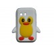 Coque silicone pour Samsung Galaxy Y/S5360 pingouin blanc + film protection écran offert