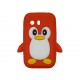 Coque silicone pour Samsung Galaxy Y/S5360 pingouin rouge + film protection écran offert