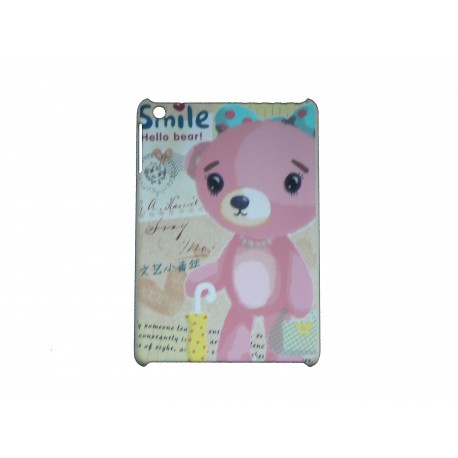 Coque pour Ipad Mini ourson rose + film protection écran offert